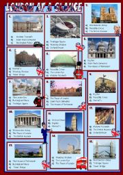 English Worksheet: LONDON AT A GLANCE ( QUIZ + KEY )