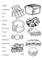 English Worksheet: Food