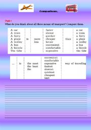 English worksheet: Comparative and superlative degrees of comparison