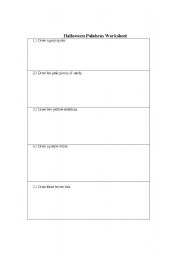 English Worksheet: Halloween/Color/Number  sheet
