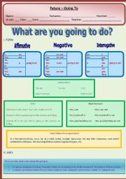 English Worksheet: Going To