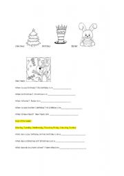 English worksheet: Months of the Year worksheet