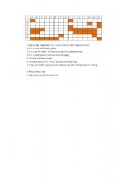 English worksheet: Halloween Crossword