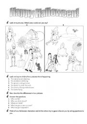 English Worksheet: Happy Halloween!