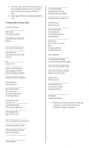 English Worksheet: You belong with me (Taylor Swift)