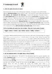 English Worksheet: A language test 