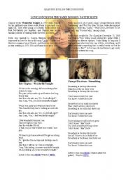 English Worksheet: Learning English Through Music (I): Pattie Boyd