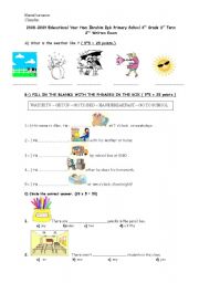 English Worksheet: weather conditions