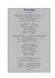English worksheet: Within Temptations - The howling
