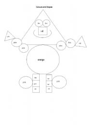 English Worksheet: Colours and Shapes