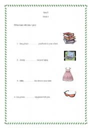 English worksheet: Take / give