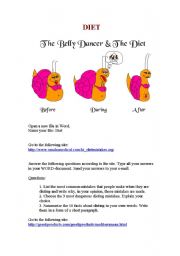 English Worksheet: Diet