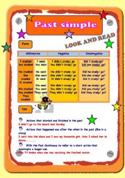 English Worksheet: Past simple