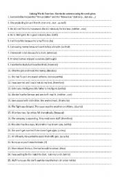 English Worksheet: Linking Words Exercises (With Key)