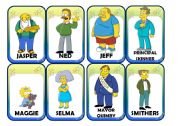 English Worksheet: Simpsons Card Game (3/4)