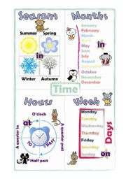 English Worksheet: The Time