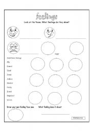 English Worksheet: Feelings