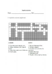 English Worksheet: simple past activities