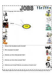 English worksheet: jobs