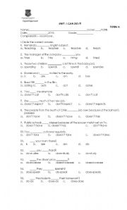 English Worksheet: present simple quiz