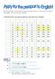English Worksheet: proper names