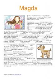 English Worksheet: Magda