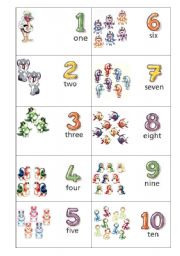 English Worksheet: Numbers