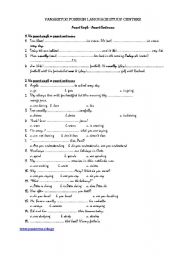 English Worksheet: present simple vs present continuous