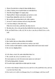 English worksheet: pronunciation pairwork 1