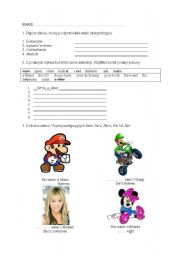English Worksheet: Elementary level entry test (primary school)