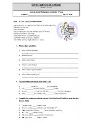 English Worksheet: worksheet