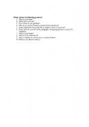 English Worksheet: waiter