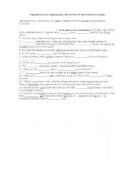 English Worksheet: possessive pronouns