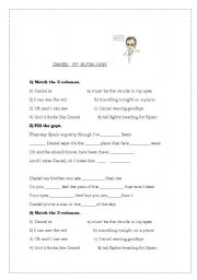 English Worksheet: ELTON JOHN - DANIEL