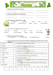 English Worksheet: Misterduncan lesson 39 Money Bank vocabulary