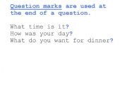 English Worksheet: Punctuation Display