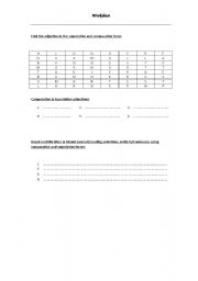 English Worksheet: Superlative & comparative worksheet