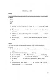 English worksheet: simple past - past continuous