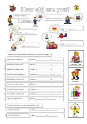 How old are you - ESL worksheet by PAKA2
