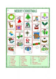 English Worksheet: Christmas vocabulary