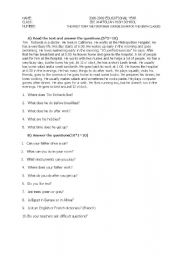 English Worksheet: an exam for the  preparotory classes.