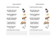 English Worksheet: Animal description