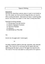 Types of Writing