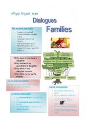 English Worksheet: Dialogue - family