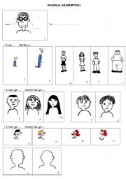 English Worksheet: Physical description