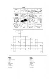 English worksheet: THE FOOD