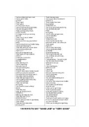 English Worksheet: 100goodjob