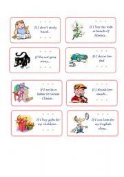 English Worksheet: First conditional speaking cards