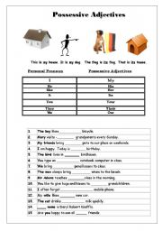 Posessive Adjectives