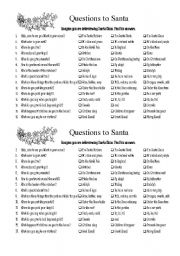 English Worksheet: Interview Santa Claus!